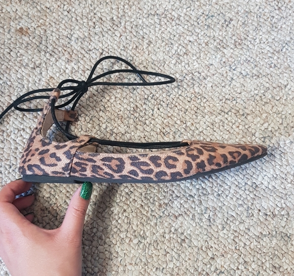 Lace Up Ballet Flats - Picture 2 of 5